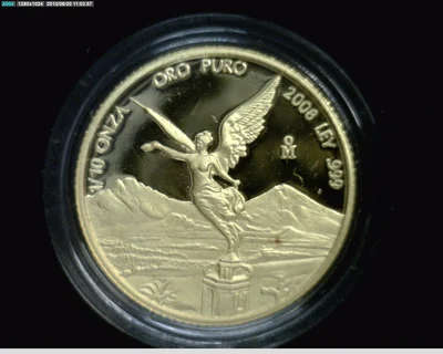 1/10 Onza Libertad Oro 2008 Proof