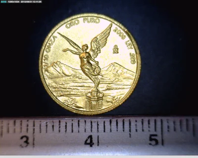 1/10 Onza Libertad Oro 2008