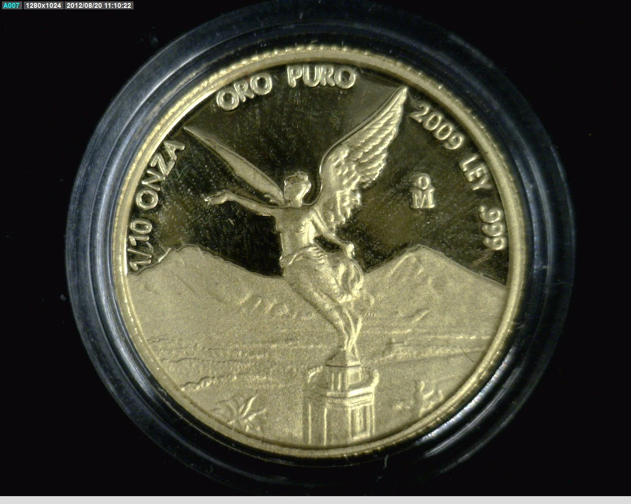 1/10 Onza Libertad Oro 2009 Proof · Reverso