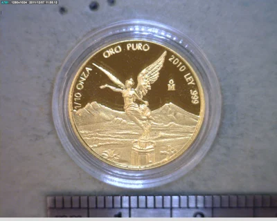 1/10 Onza Libertad Oro 2010