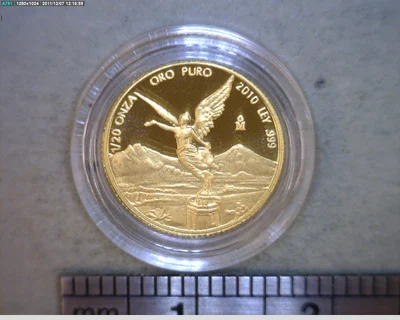 1/20 Onza Libertad Oro 2010