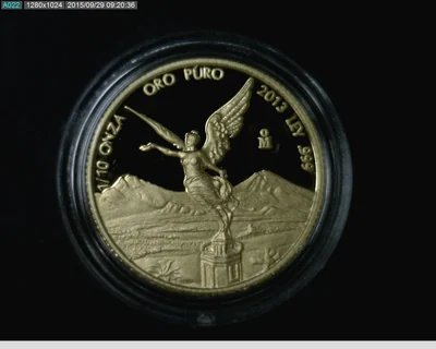 1/10 Onza Libertad Oro 2013 Proof