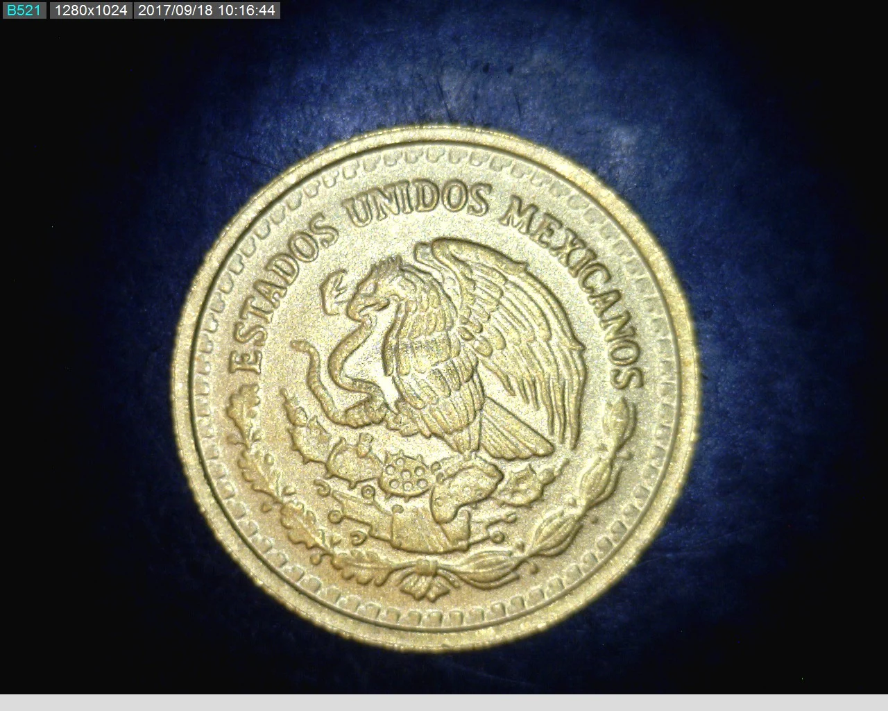 1/10 oz Libertad Oro 2016 · Inventario Banxico 23933 (anverso)