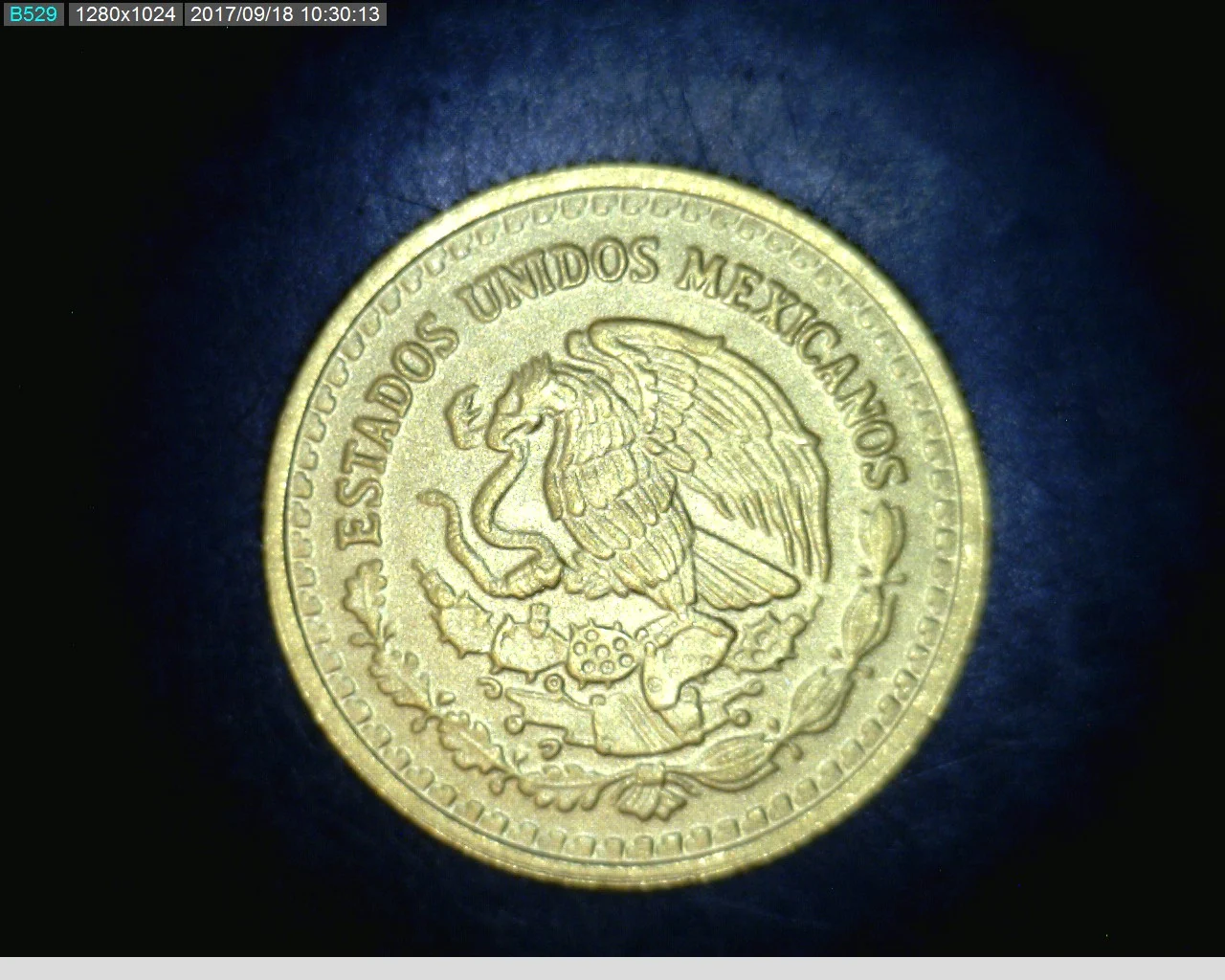 1/10 oz Libertad Oro 2017 · Inventario Banxico 23937 (anverso)