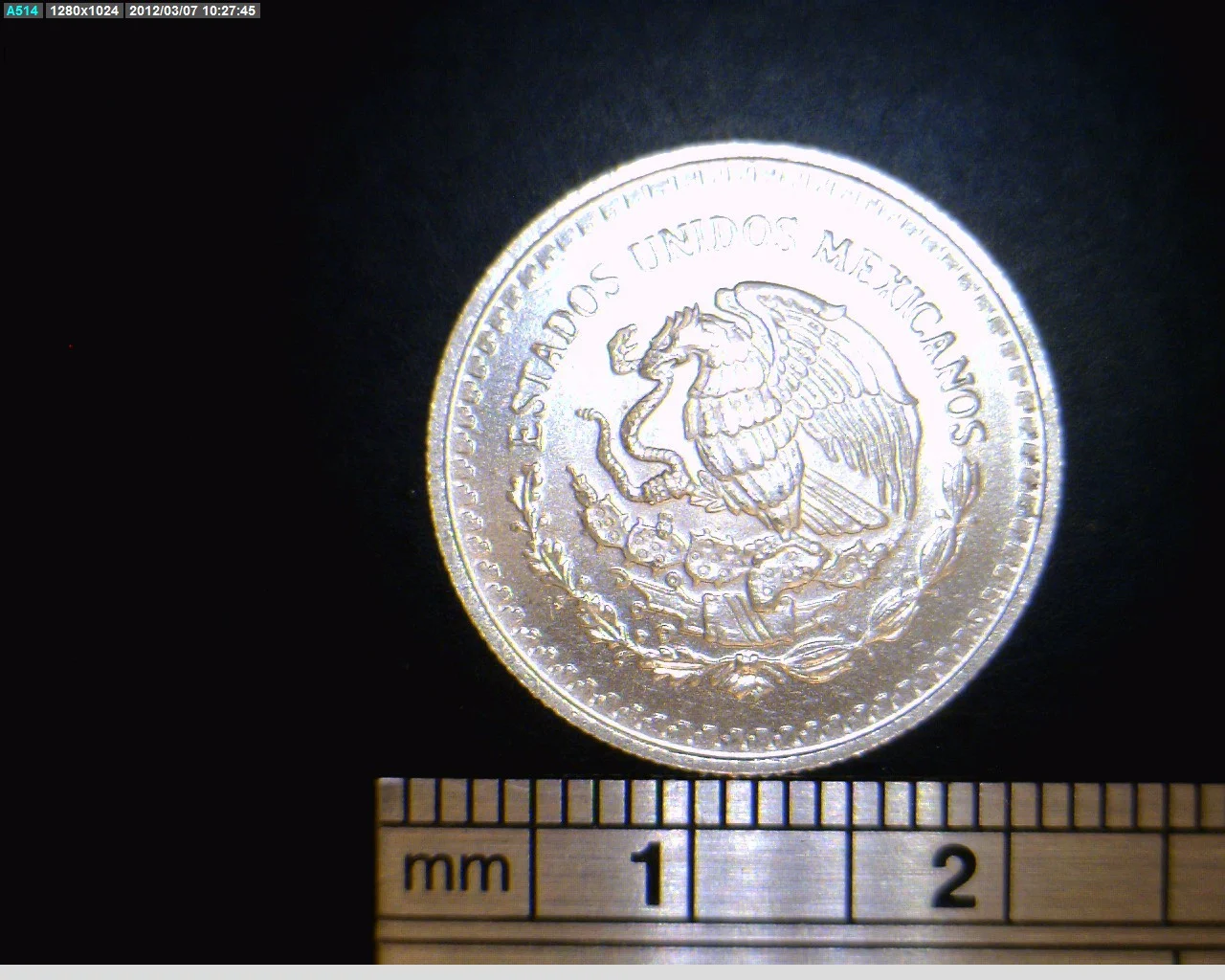 1/10 oz Libertad Plata 1991 · Inventario Banxico 17679 (anverso)