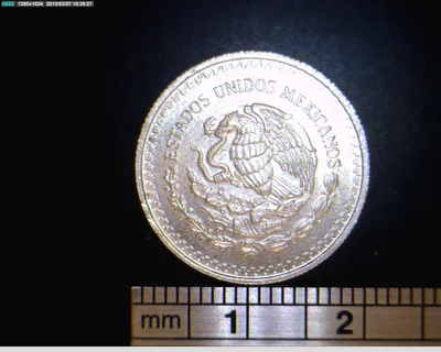 1/10 oz Libertad Plata 1992 · Inventario Banxico 17699 (anverso)