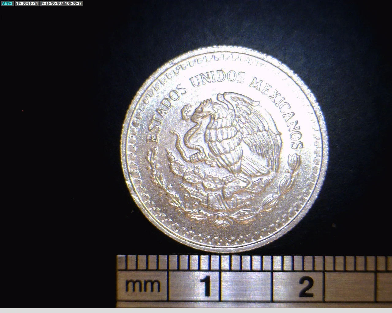1/10 oz Libertad Plata 1992 · Inventario Banxico 17699 (anverso)
