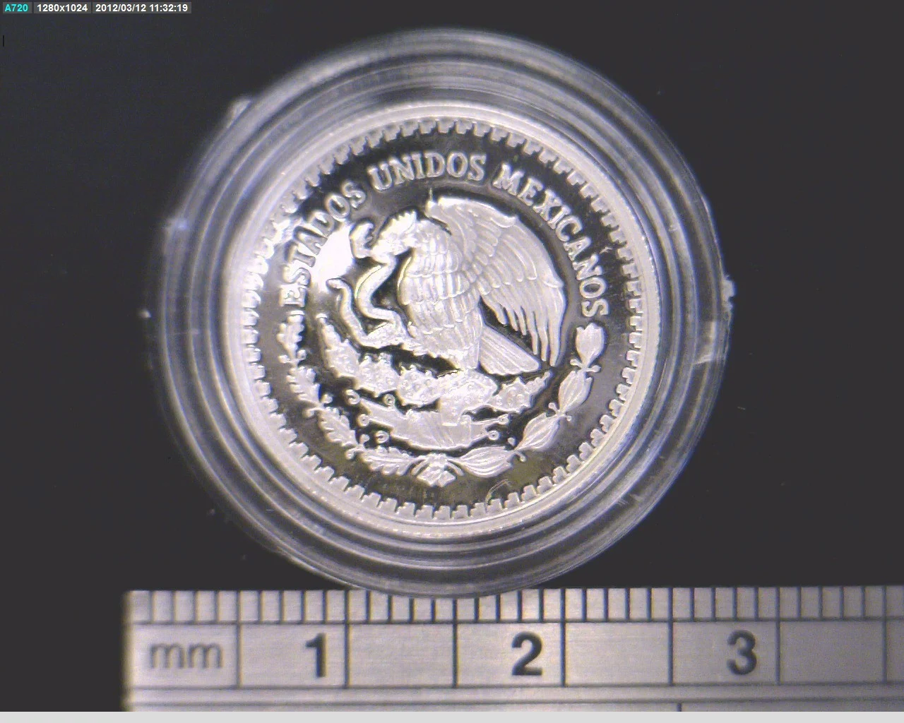 1/10 oz Libertad Plata 1992 · Inventario Banxico 17784 (anverso)