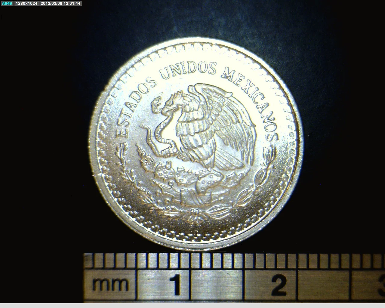 1/10 oz Libertad Plata 1993 · Inventario Banxico 17724 (anverso)