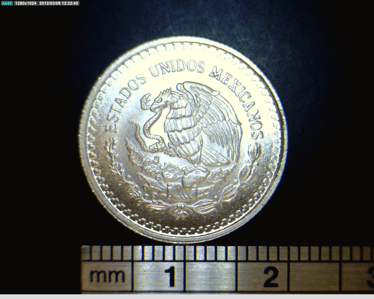 1/10 oz Libertad Plata 1993 · Inventario Banxico 17729 (anverso)