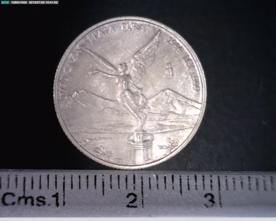 1/10 Onza Libertad Plata 1999 · Reverso
