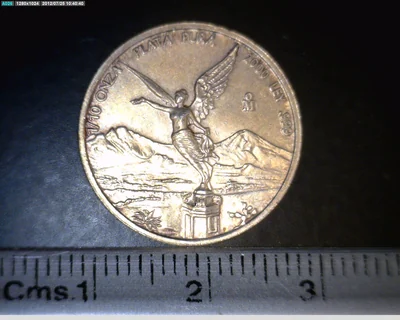 1/10 Onza Libertad Plata 2000 · Reverso