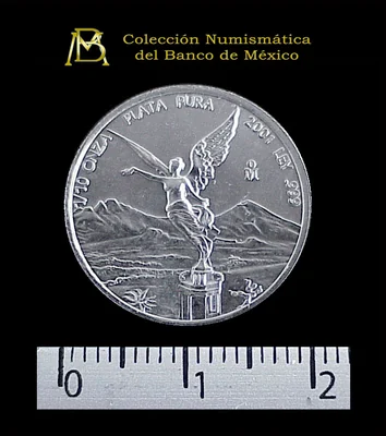 1/10 Onza Libertad Plata 2001 · Reverso