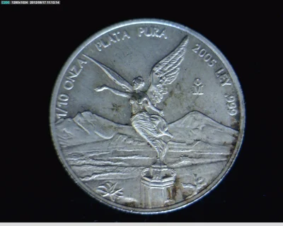 1/10 Onza Libertad Plata 2005