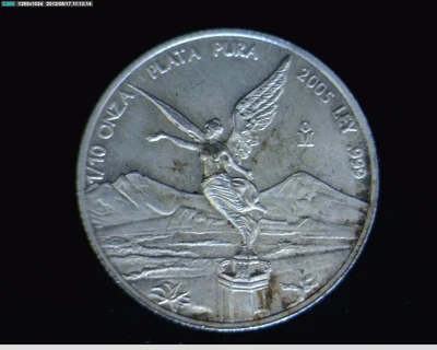 1/10 Onza Libertad Plata 2005