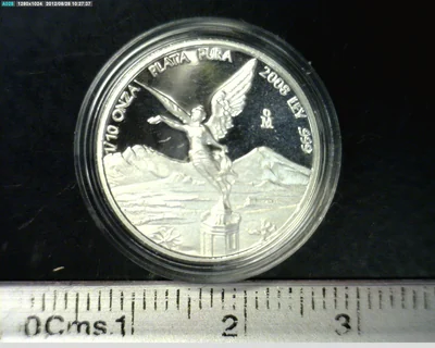 1/10 Onza Libertad Plata 2008 Proof