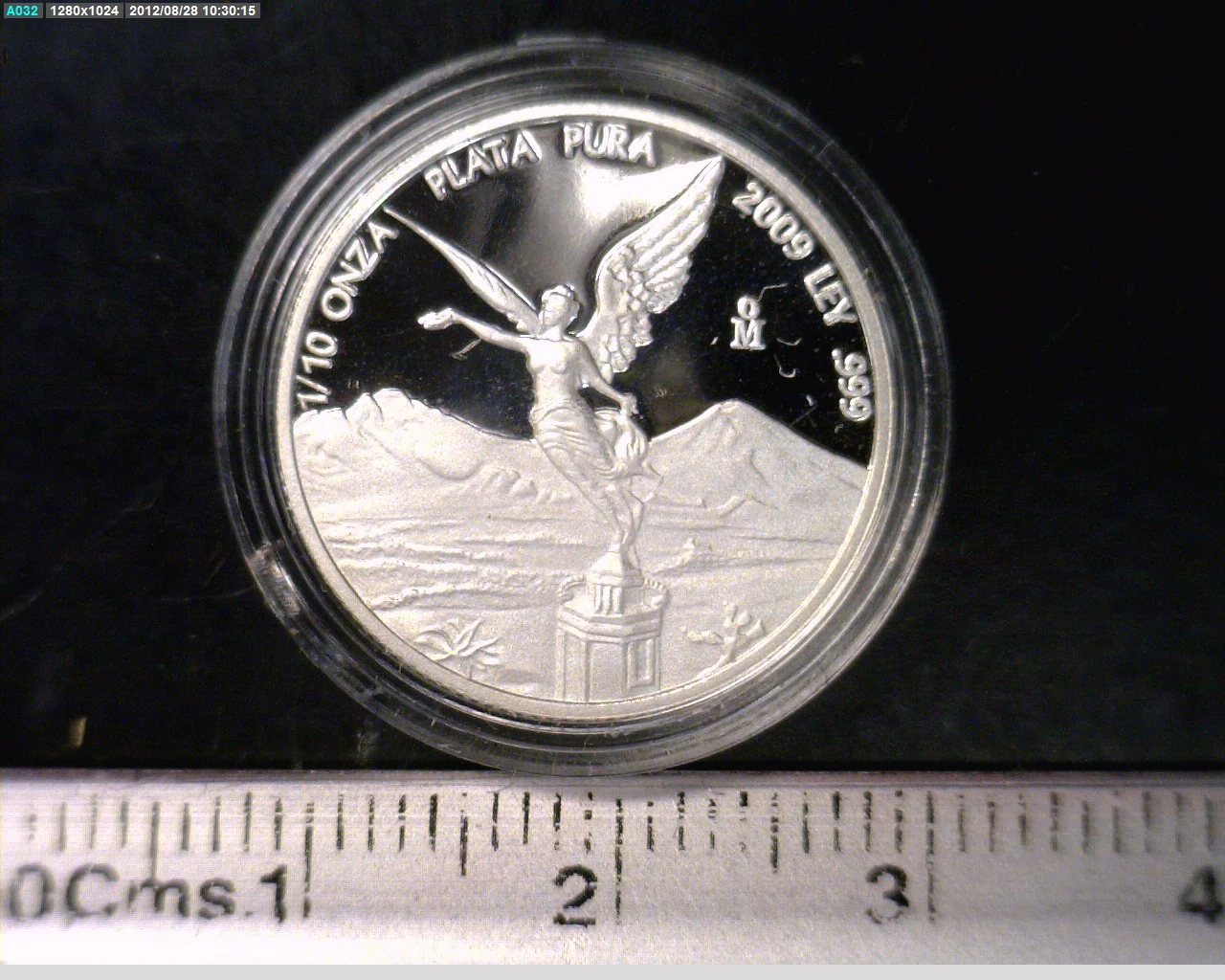 1/10 Onza Libertad Plata 2009 Proof · Reverso
