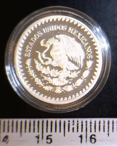 1/10 oz Libertad Plata 2014 · Inventario Banxico 23701 (anverso)