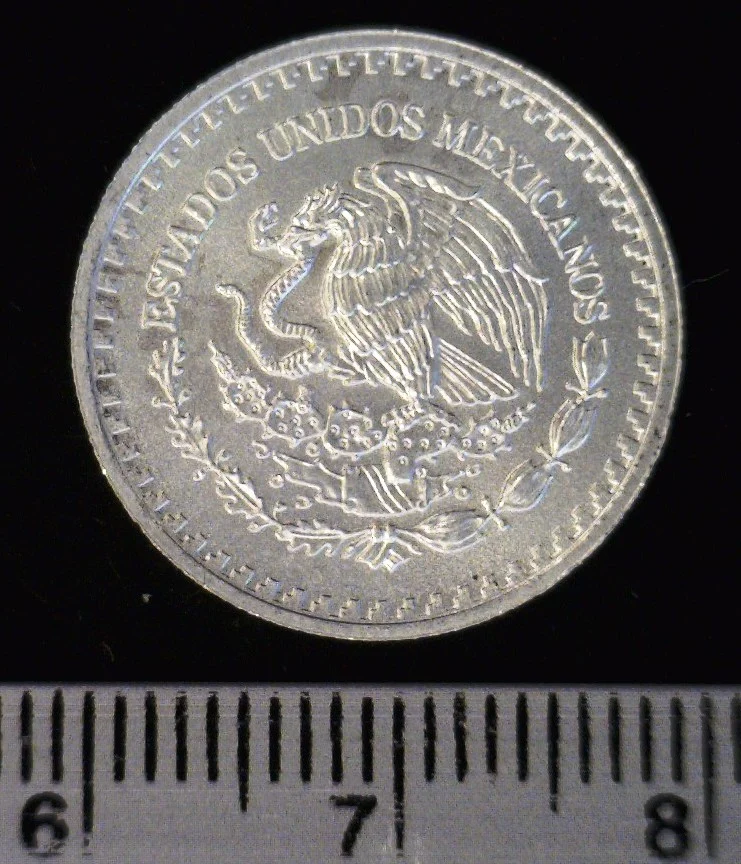 1/10 oz Libertad Plata 2014 · Inventario Banxico 23728 (anverso)