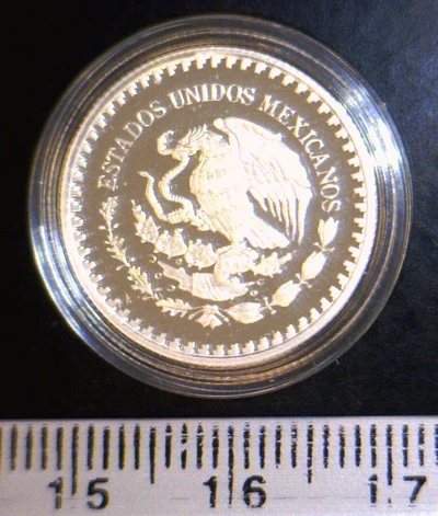 1/10 oz Libertad Plata 2015 · Inventario Banxico 23715 (anverso)