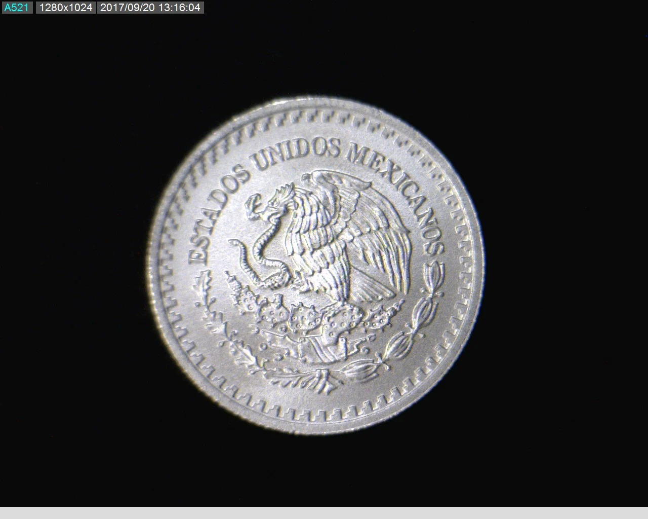 1/10 oz Libertad Plata 2017 · Inventario Banxico 23908 (anverso)