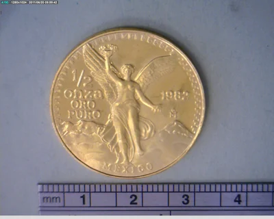 1/2 Onza Libertad Oro 1982