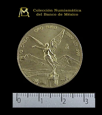 1/2 Onza Libertad Oro 2000 · Reverso