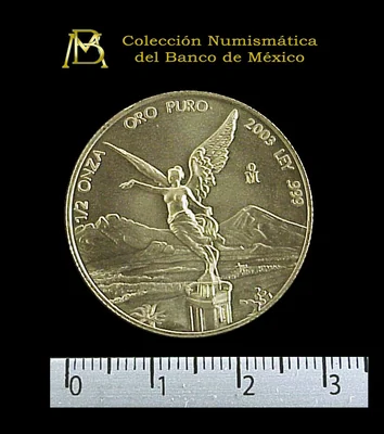 1/2 Onza Libertad Oro 2003 · Reverso