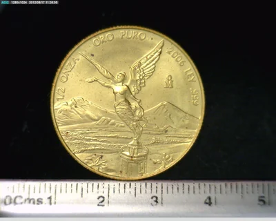 1/2 Onza Libertad Oro 2006 · Reverso