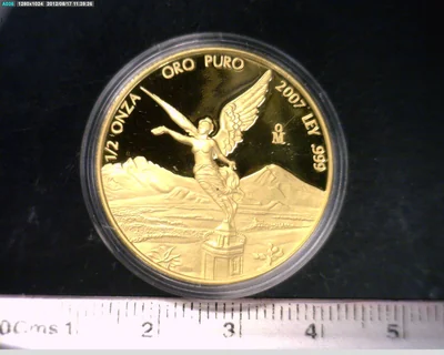1/2 Onza Libertad Oro 2007 Proof