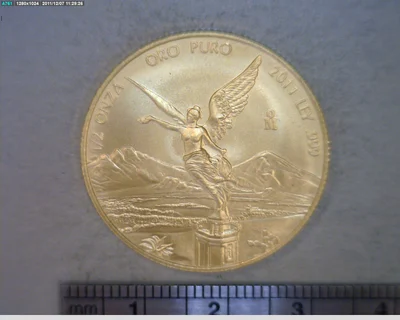 1/2 onza Libertad Oro 2011