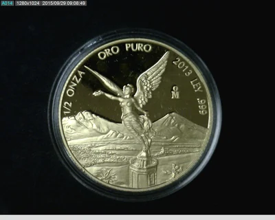 1/2 Onza Libertad Oro 2013 Proof