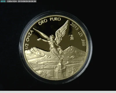 1/2 onza Libertad Oro 2013