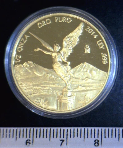 1/2 onza Libertad Oro 2014