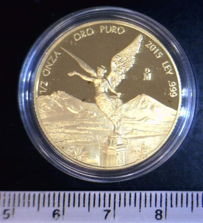 1/2 onza Libertad Oro 2015
