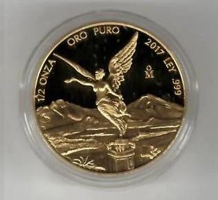1/2 Onza Libertad Oro 2017 Proof · Reverso