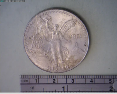 1/2 Onza Libertad Plata 1981