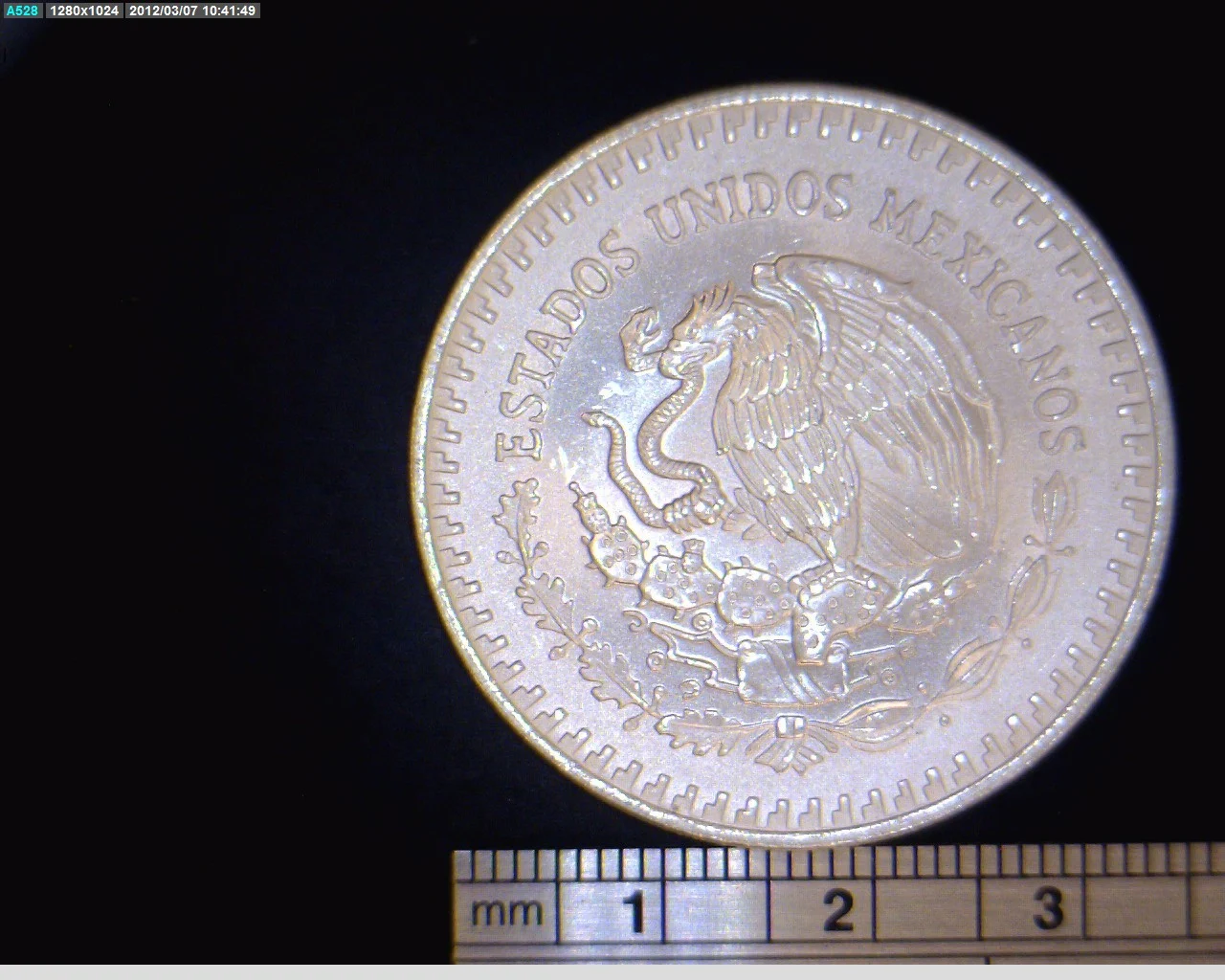 1/4 oz Libertad Plata 1991 · Inventario Banxico 17676 (anverso)