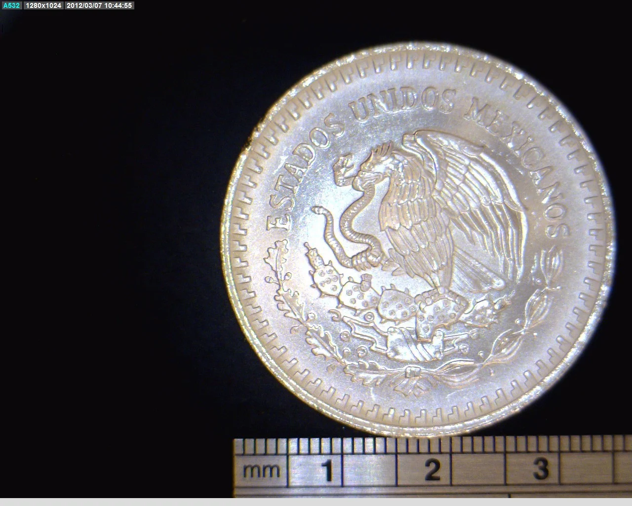 1/4 oz Libertad Plata 1991 · Inventario Banxico 17686 (anverso)