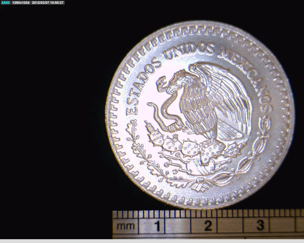 1/4 oz Libertad Plata 1992 · Inventario Banxico 17701 (anverso)