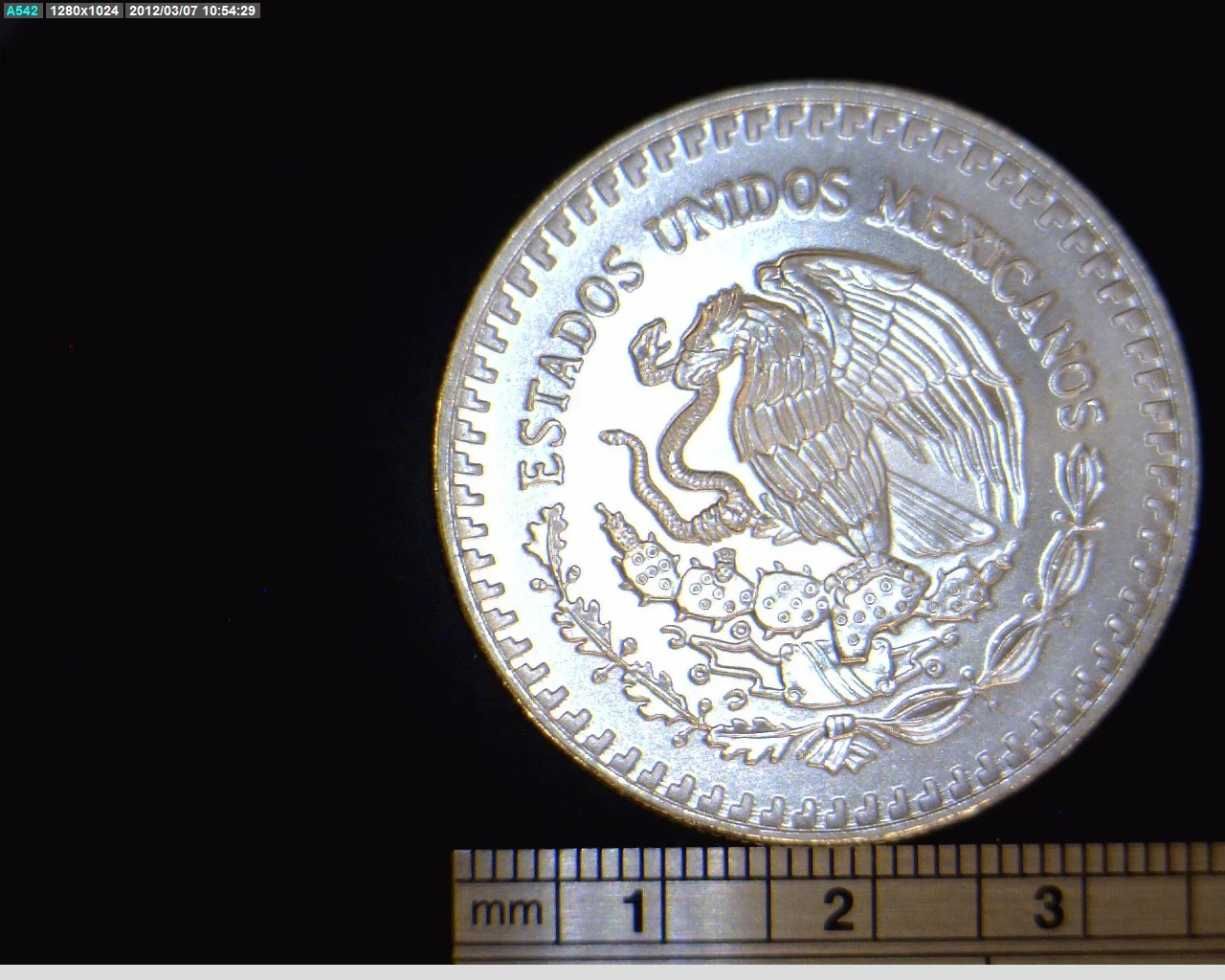 1/4 oz Libertad Plata 1992 · Inventario Banxico 17711 (anverso)
