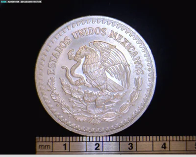 1/4 oz Libertad Plata 1993 · Inventario Banxico 17726 (anverso)