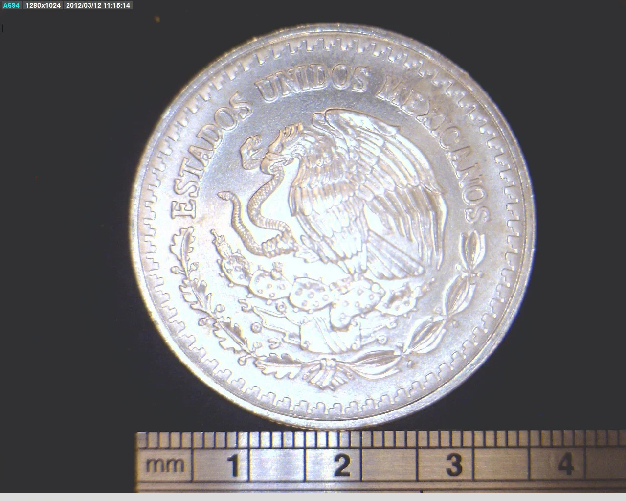 1/4 oz Libertad Plata 1994 · Inventario Banxico 17761 (anverso)