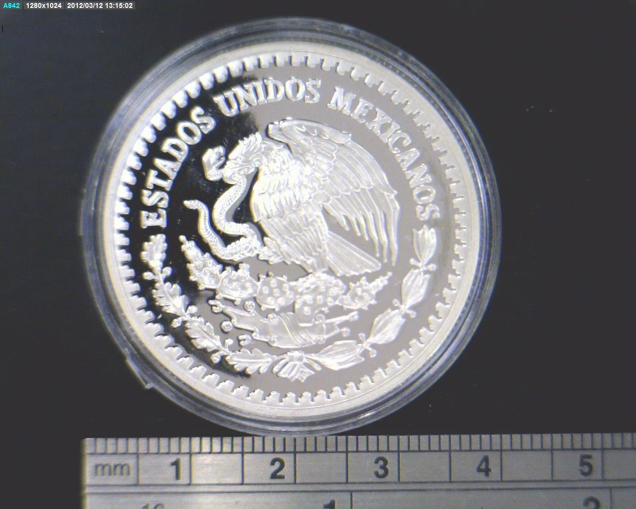 1/4 oz Libertad Plata 1994 · Inventario Banxico 17841 (anverso)