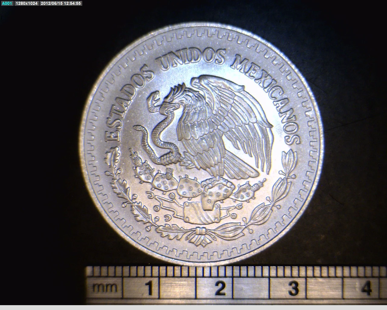 1/2 oz Libertad Plata 1996 · Inventario Banxico 19208 (anverso)