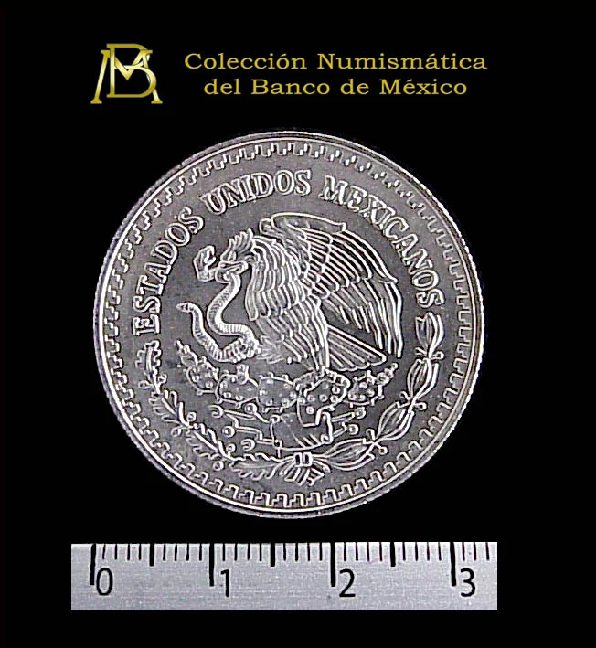 1/2 oz Libertad Plata 1998 · Inventario Banxico 20772 (anverso)