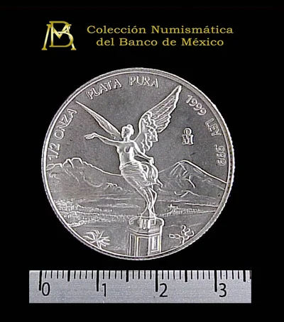 1/2 Onza Libertad Plata 1999