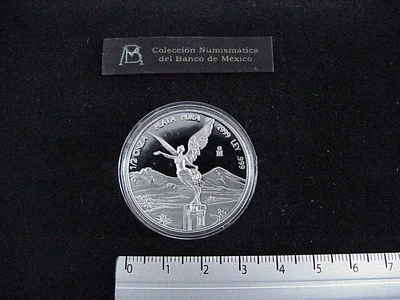 1/2 oz Libertad Plata 1999 · Inventario Banxico 21027 (reverso)