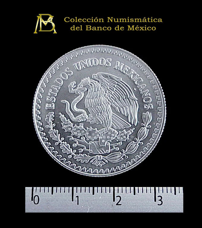 1/2 oz Libertad Plata 2001 · Inventario Banxico 20930 (anverso)