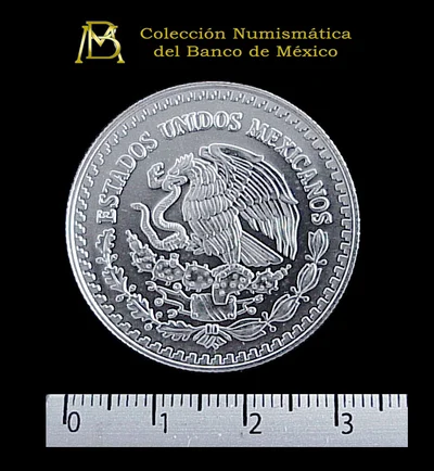 1/2 oz Libertad Plata 2002 · Inventario Banxico 20932 (anverso)